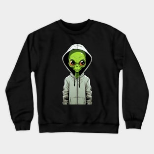 This Is My Human Custome I'm Really An Alien Crewneck Sweatshirt